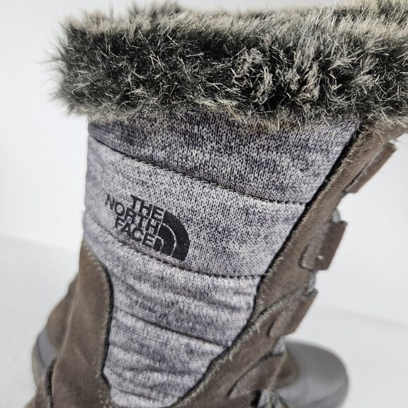 The North Face Women's Nuptse Purna Boot Size 7 Waterproof Faux Fur Winter Suede - Picture 6 of 16